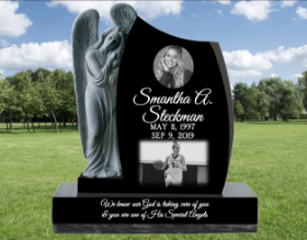 Standing Angel Headstone